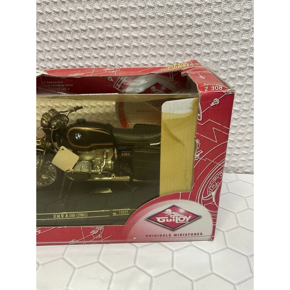 Vintage GUILOY E 1/10. SERIES BMW R100 1991 #10695 NEW IN BOX MOTORCYCLE